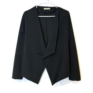 Long Sleeve Open Front Blazer Jacket